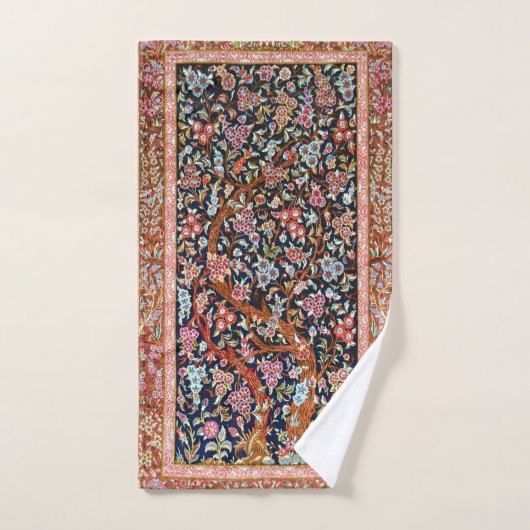 Tapis oriental floral persan tapis (Serviette à main)