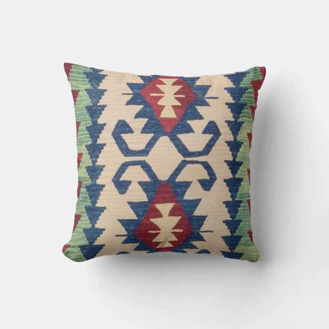 Tapis Oriental Oreiller à lancer Killim (Recto)