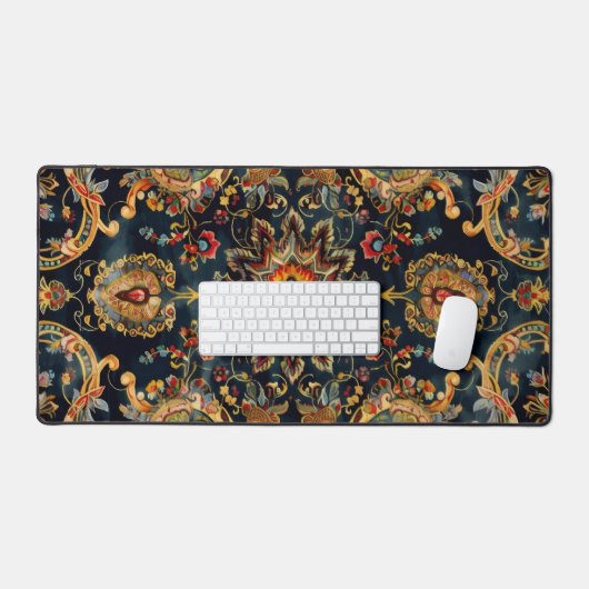 Tapis persan classique Motif foncé (Clavier et souris)