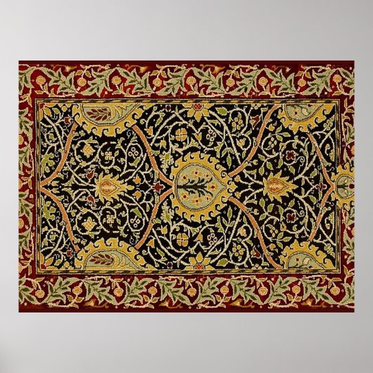 Tapis persan de William Morris, impression artisti (Devant)