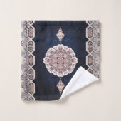Tapis persan turc antique bleu (Gant de toilette)