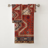 Tapis persan turc oriental rouge (En situation)