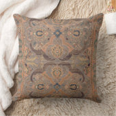 Tapis Persique antique Brown coussin beige (Couverture)