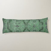 Tapis Persique antique Coussin Corps Vert (Dos)