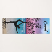 Tapis personnalisé de yoga de silhouette (Dos (Horizontal))
