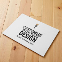 Tapis personnalisé d'entreprise minimaliste sur me