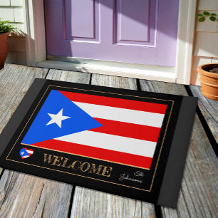 Tapis Porto Rico, Drapeau Rican Sports / Bienvenue