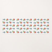 Tapis psychédélique de yoga de champignons (Devant (Horizontal))