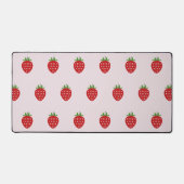 Tapis rose de bureau avec fraise (Recto)
