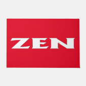 Tapis rouge blanc Zen (Devant)