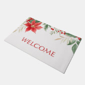 Tapis rouge de Noël Poinsettia (Incliné)