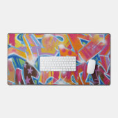 Tapis rouge du bureau de design Graffiti (Clavier et souris)