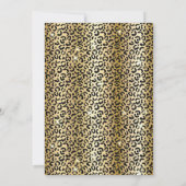 Tapis rouge Leopard Invitation Anniversaire (Dos)