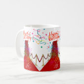 Tapis rouge Mug Joyeux Anniversaire Mug (Devant gauche)