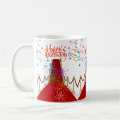 Tapis rouge Mug Joyeux Anniversaire Mug (Gauche)