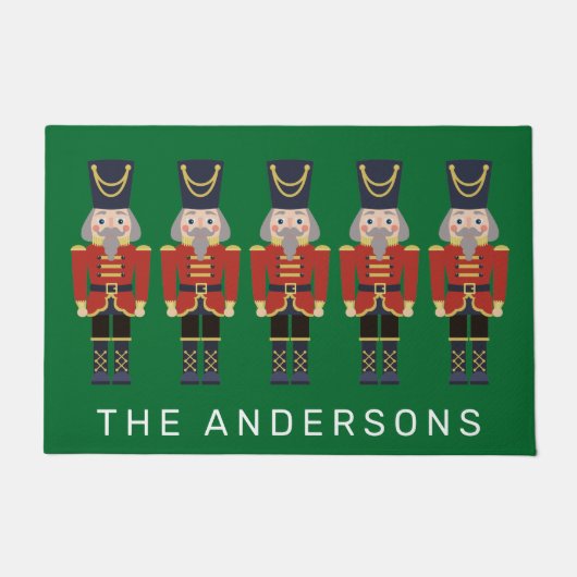 Tapis rouge Noisette de Noël (Devant)