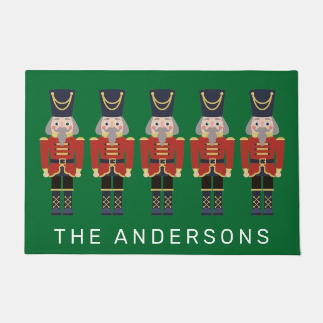 Tapis rouge Noisette de Noël (Devant)