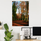 Tapis rouge toile et affiche imprimé (Bureau à domicile)