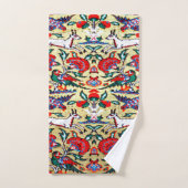 Tapis turc Persan antique, Animaux (Serviette à main)