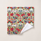 Tapis turc Persan antique, Animaux (Gant de toilette)