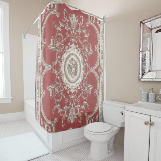 Tapis vintage 5 - Rideau de douche (En situation)