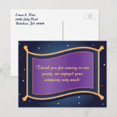 Tapis Volant Magique Carte de Remerciement pour An (Devant / Derrière)