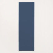 Tapis Yoga bleu imprimé feuillage (Dos)