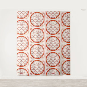 Tapisserie à motif de pièces chinoises