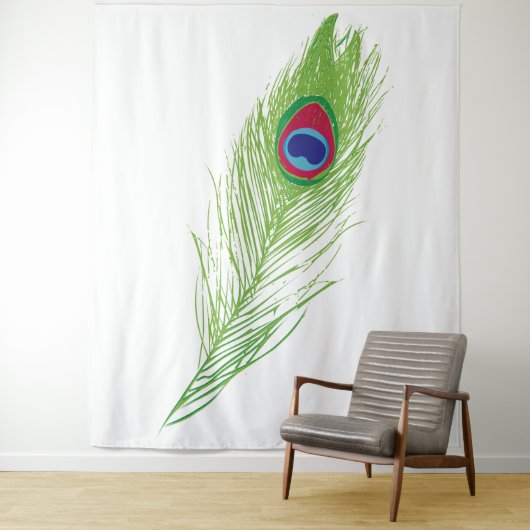 Tapisserie à plumes noires (En situation)