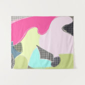 Tapisserie abstraite moderne (Devant (Horizontal))