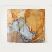 Tapisserie Abstraite Orange Grey Gold (Devant (Horizontal))