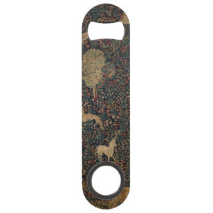 Tapisserie allegorique Millefleurs avec animaux