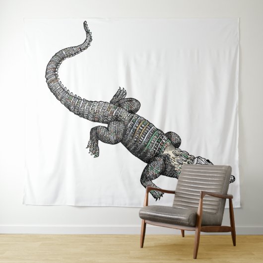 Tapisserie Alligator Élévé (En situation (horizontale))