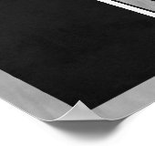 Tapisserie Art Déco noir et blanc (Coin)