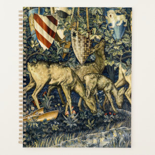 Tapisserie Art Vintage Cerf & Boucliers de William