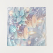 Tapisserie aux chandelles de Noël (Devant (Horizontal))