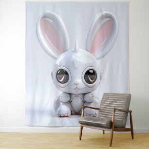 Tapisserie aux oreilles de lapin mignon