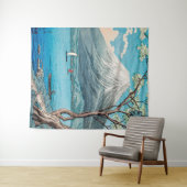 Tapisserie avec art japonais classique (En situation (horizontale))