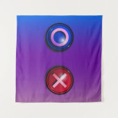 Tapisserie avec boutons de vote de jeu (Devant (Horizontal))