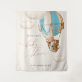 Tapisserie Ballons Ours Bleu (Devant)