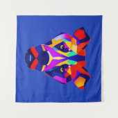Tapisserie bleue Alexander's Dog (Devant (Horizontal))
