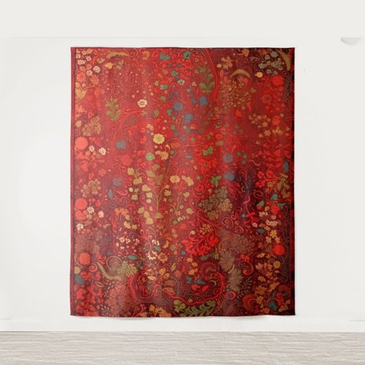 Tapisserie botanique - Flore impressionniste sur r (Devant)