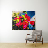 Tapisserie Bright Flowers (En situation (horizontale))