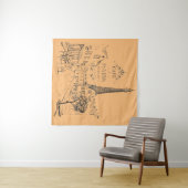 Tapisserie Café Paris (En situation (horizontale))