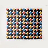 Tapisserie Carré colorée - Blanc (Devant (Horizontal))