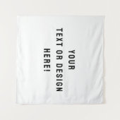 Tapisserie Carré personnalisée - Blanc & Personnal (Devant (Horizontal))