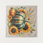 Tapisserie Citrouille Automne (Devant (Horizontal))