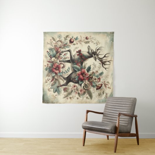 Tapisserie classique de Noël (En situation (horizontale))