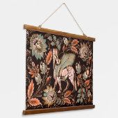 Tapisserie classique en bois lamassu (Angulaire)