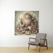 Tapisserie classique Père Noël de Noël (En situation)